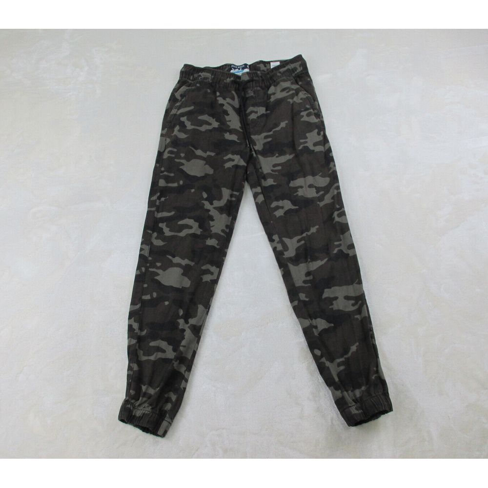 Beach Bros Pants Mens Small Green Camouflage Cargo Camo Joggers‎ Casual 27X26*
